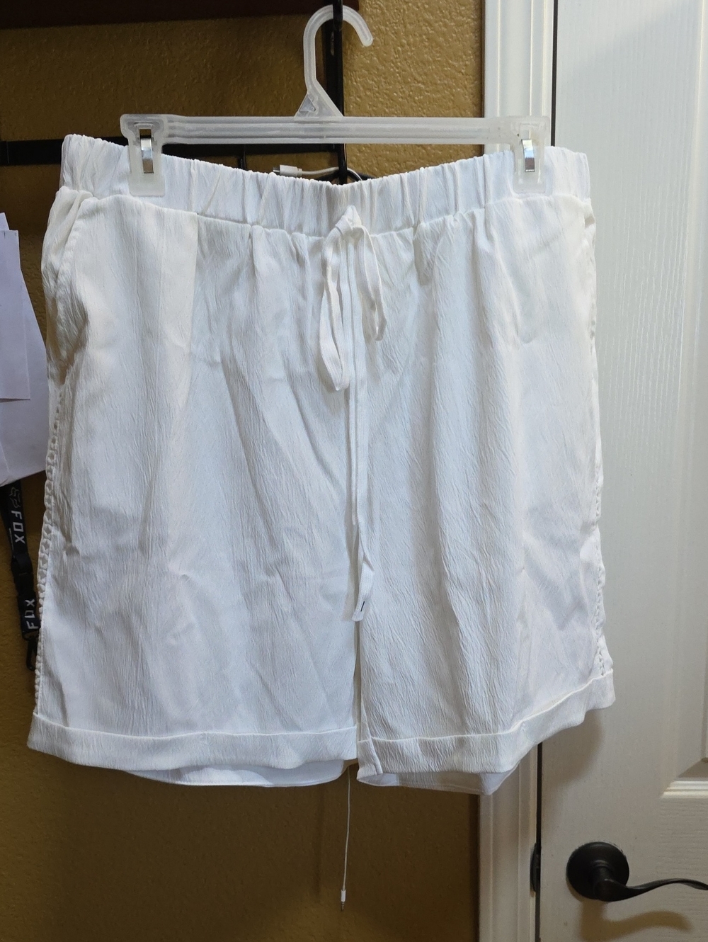 SHEIN White Drawstring Lounge Shorts